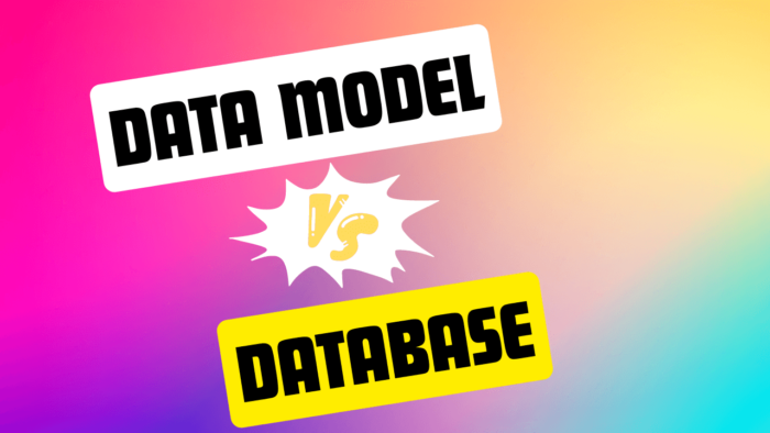 data model vs database